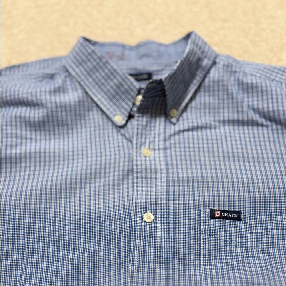 Chaps Men’s L Short Sleeve Button Up